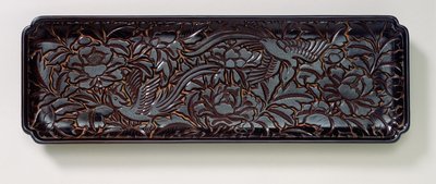 Carved Tray by Southern Song Dynasty Chinese School